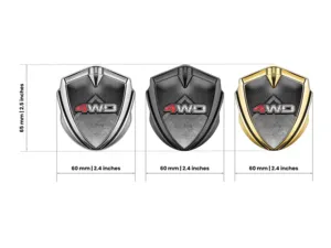 Emblem Silicon Badge Luxury Design Alloy Edge